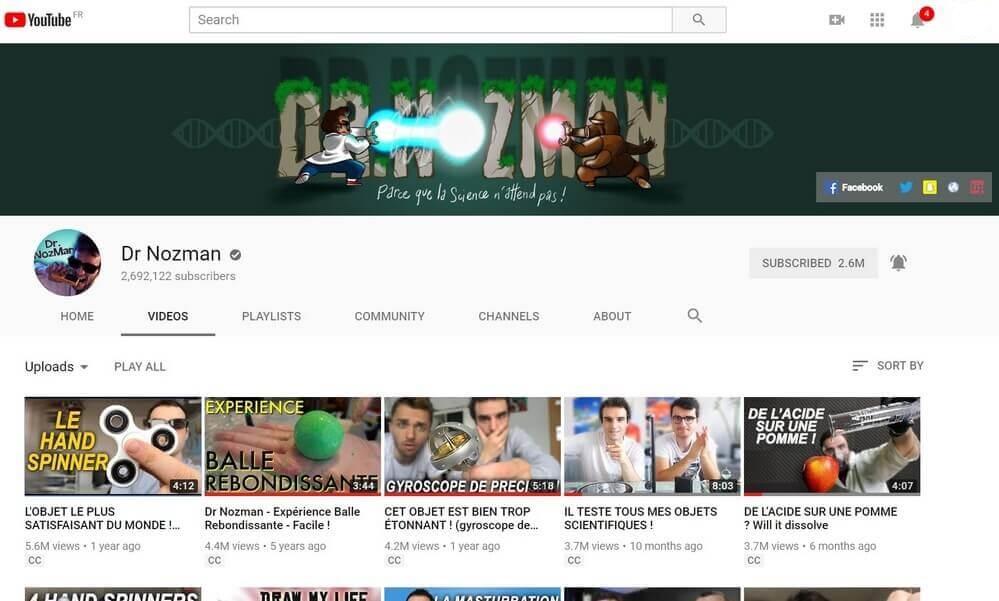 Dr Nozman sur YouTube 10 +10 Chaînes YouTube pour les Geeks et suivre l'Actu Informatique