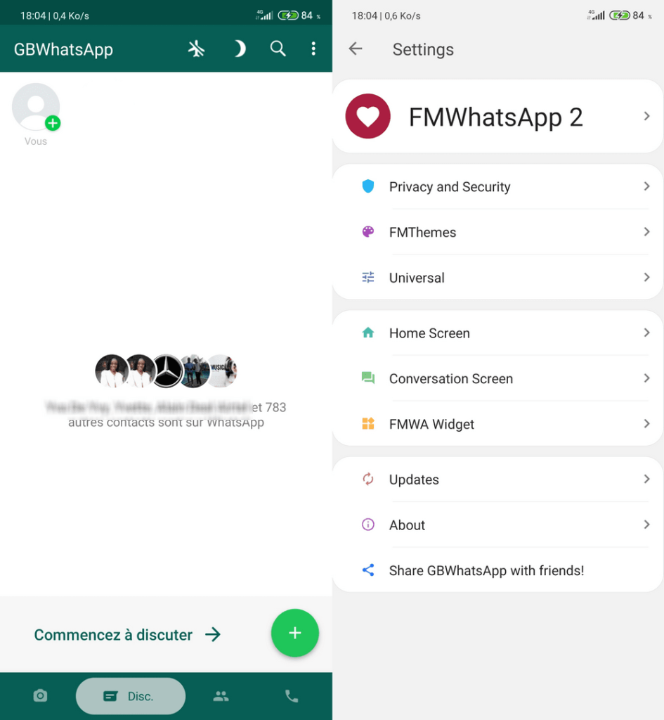 GBWhatsApp 2020 Télécharger WhatsApp GB 8.45 version 2020 – FMWhatsApp 2