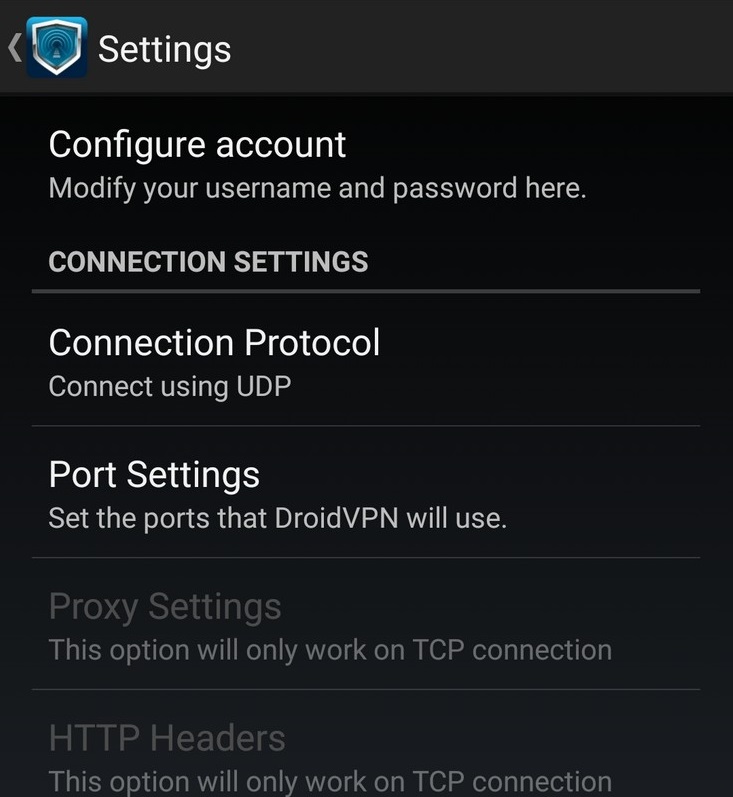 Parametres DroidVPN Comment utiliser DroidVPN pour internet gratuit