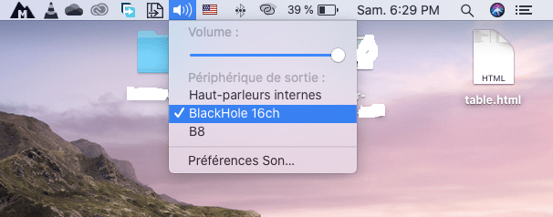 Peripherique de sortie Blackhole Comment Faire une Capture Vidéo sur Mac avec Son Interne