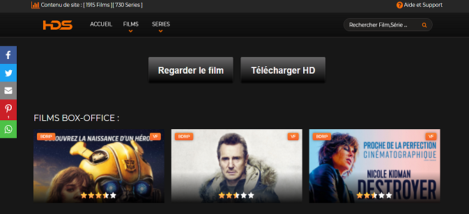 meilleurs sites de streaming gratuits sans inscription