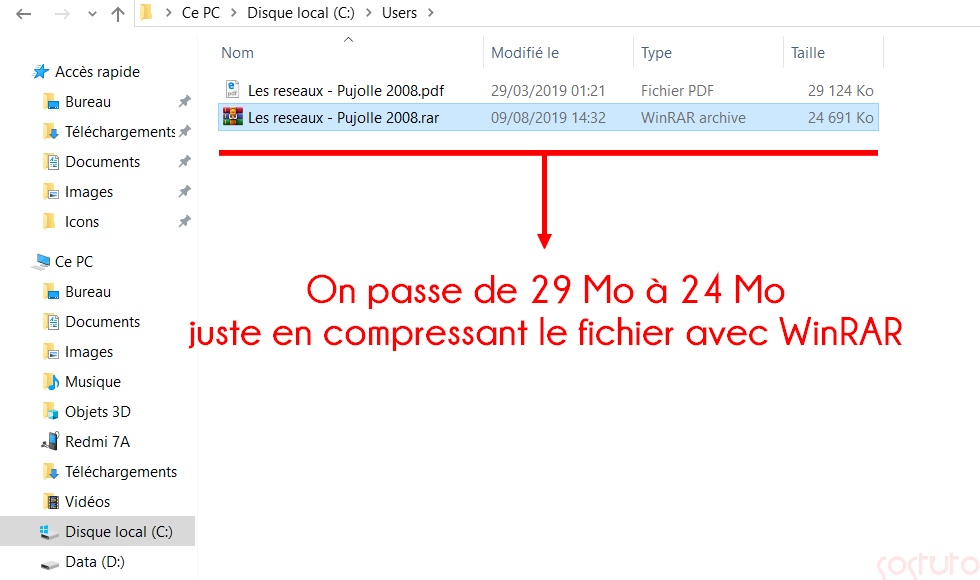 Compression avec WinRAR Comment Envoyer un Fichier Volumineux par E-mail ? 5 Solutions