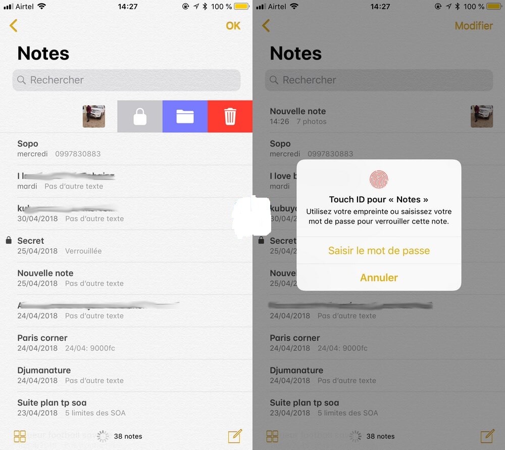 Note protegé avec mot de passe 5 applications gratuites pour cacher des photos sur iPhone