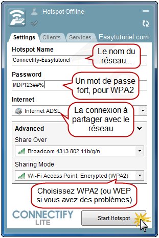 Connectify Hotspot : Transformer son PC en Routeur Wifi Pour Partager la Connexion Internet