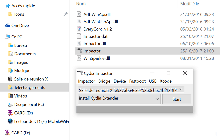 Ouvrir Cydia Impactor Télécharger Cydia Impactor et comment l’utiliser pour installer des IPA sur iOS