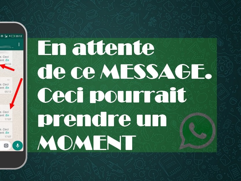 En attente de ce message WhatsApp 1024x628 Fixer le problème WhatsApp « En attente de ce message. Ceci pourrait prendre un moment »