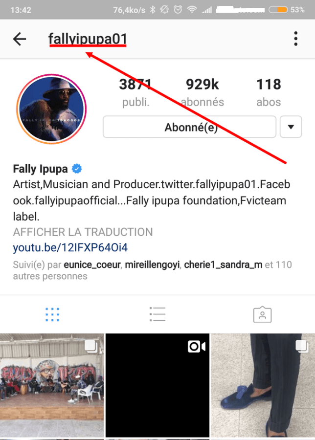 profil instagram fally ipupa 644x900 Comment Télécharger la Photo de Profil Instagram pour la Voir en grand