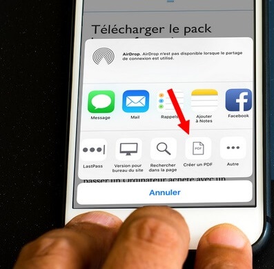 enregistrer page web pdf iphone Enregistrer une page web au format PDF sur iPhone dans iOS 11