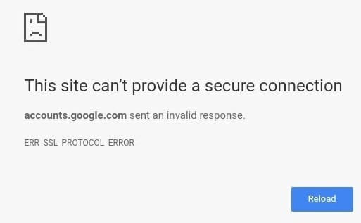 Comment réparer «ERR_SSL_PROTOCOL_ERROR» pour Google Chrome