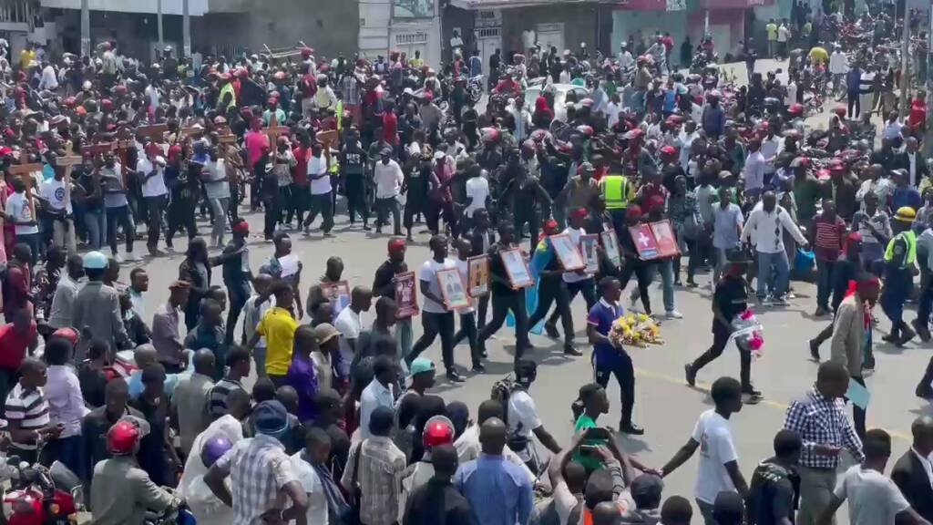 La population de Goma a rendu hommage aux civils tués lors des manifestations contre la MONUSCO